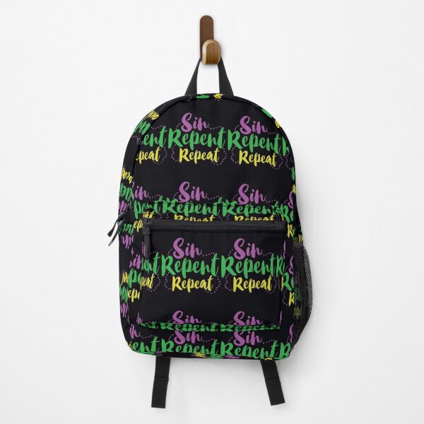 Item preview, Sin Repent Repeat Mardi Gras designed and sold by ojrxfoohpo55.