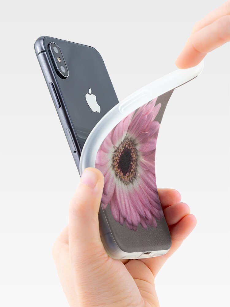 Alternate view of Single pink Gerbera Flower iPhone Case & Cover