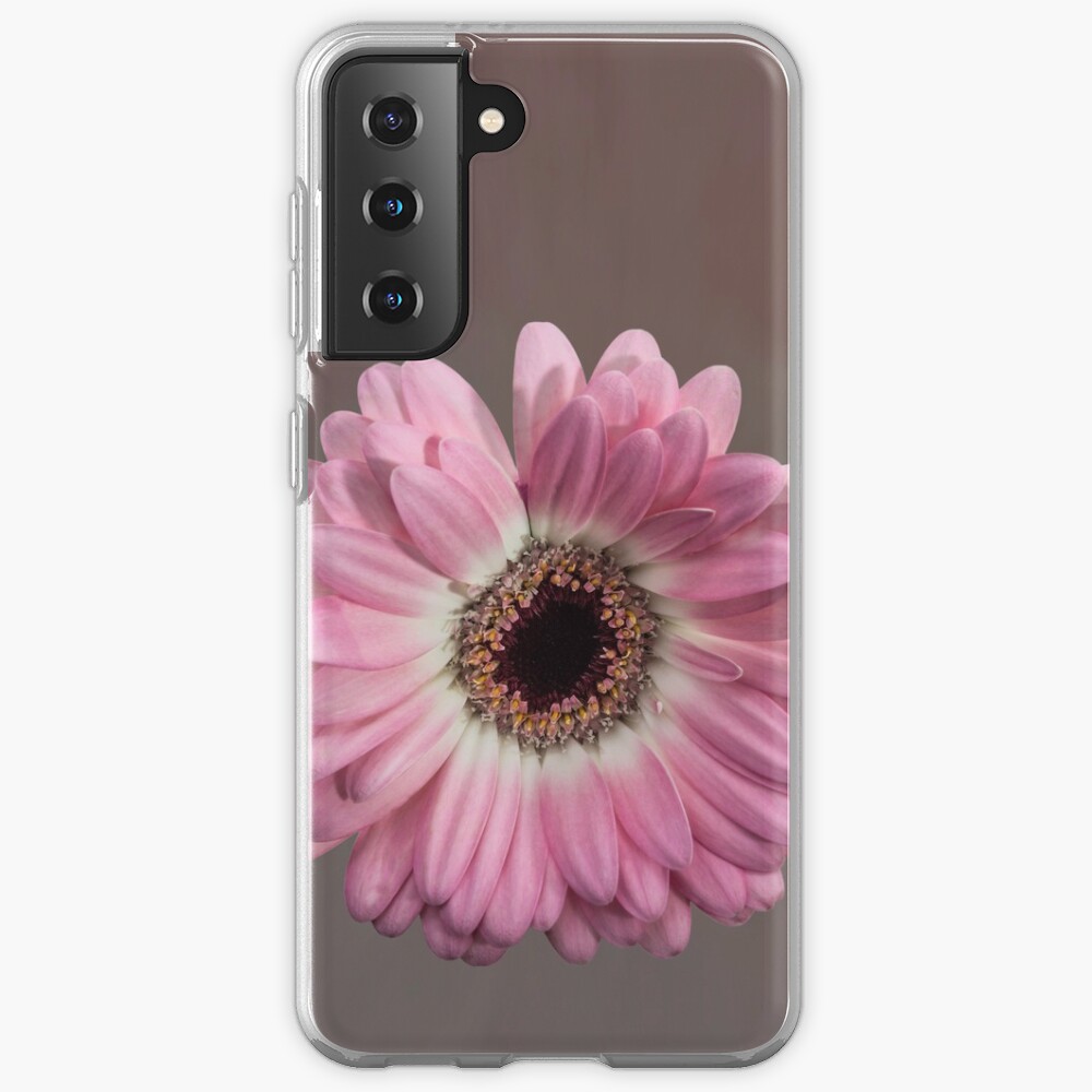 Single pink Gerbera Flower Samsung Galaxy Phone Case