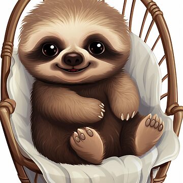 Baby Sloth In a Chair AI