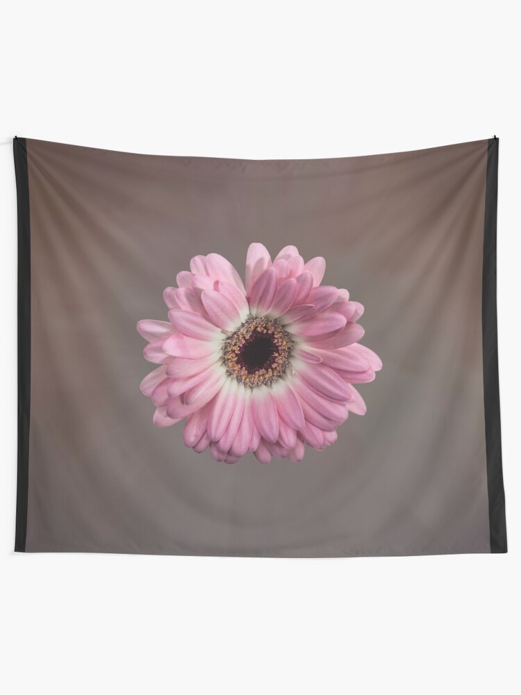 Alternate view of Single pink Gerbera Flower Tapestry