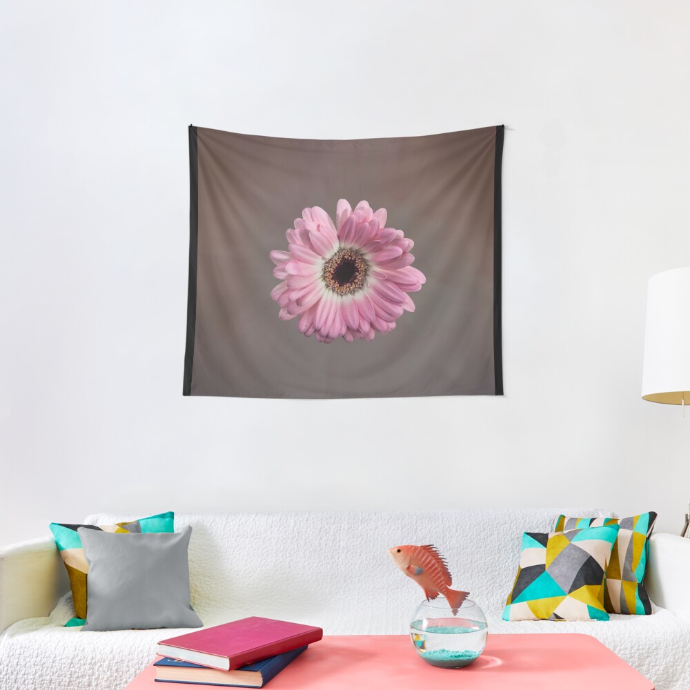 Single pink Gerbera Flower Tapestry