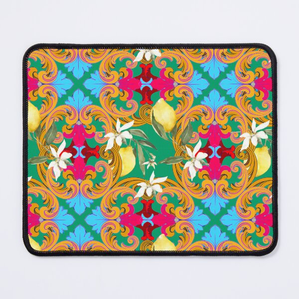 Item preview, Sicilian tiles,mediterranean,blue tiles ,lemons designed and sold by MariaMarinova.