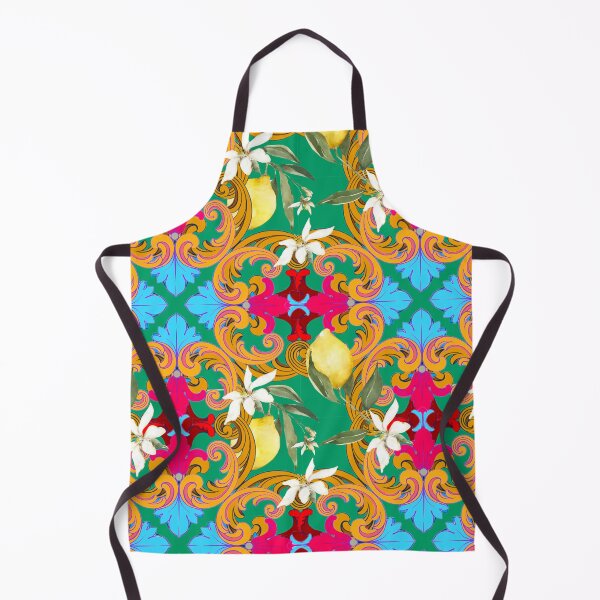Item preview, Sicilian tiles,mediterranean,blue tiles ,lemons designed and sold by MariaMarinova.