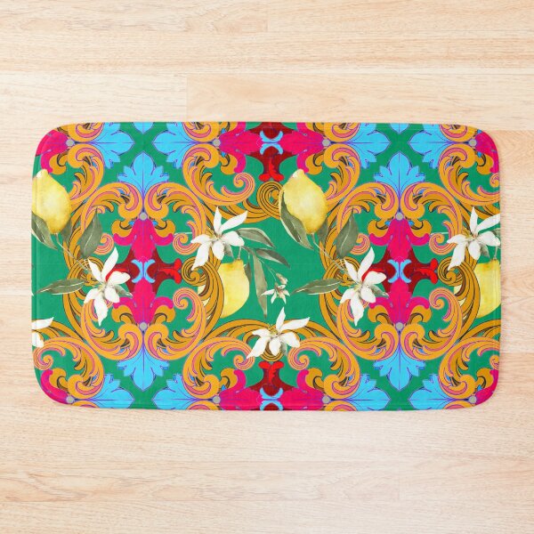 Item preview, Sicilian tiles,mediterranean,blue tiles ,lemons  designed and sold by MariaMarinova.