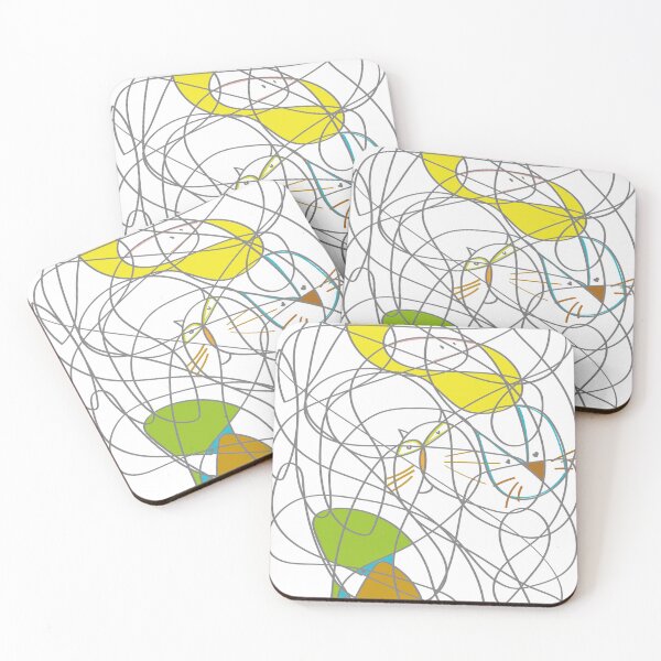 Item preview, Drawing without mind: cat, dog and person designed and sold by estrellasycora.