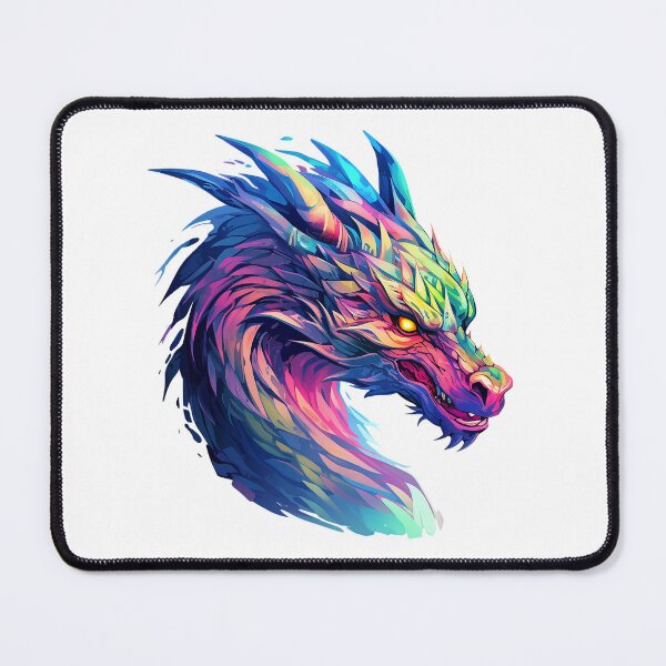 Item preview, Radiant Fury: Fierce Rainbow Dragon Art designed and sold by Christian Weiss.