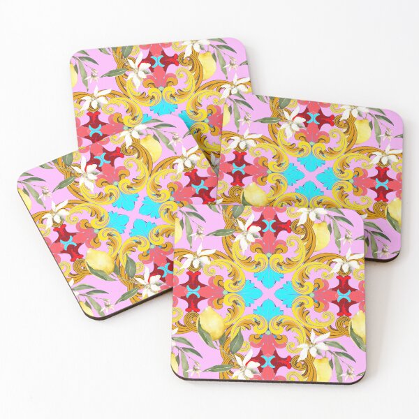 Item preview, Sicilian tiles,mediterranean,blue tiles ,lemons  designed and sold by MariaMarinova.