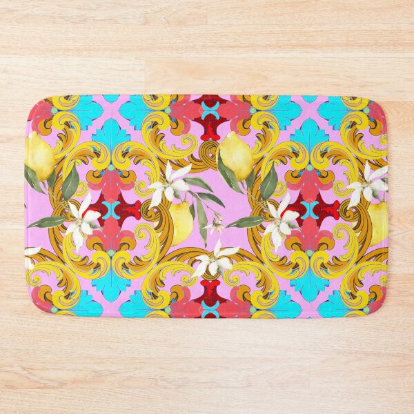 Item preview, Sicilian tiles,mediterranean,blue tiles ,lemons  designed and sold by MariaMarinova.