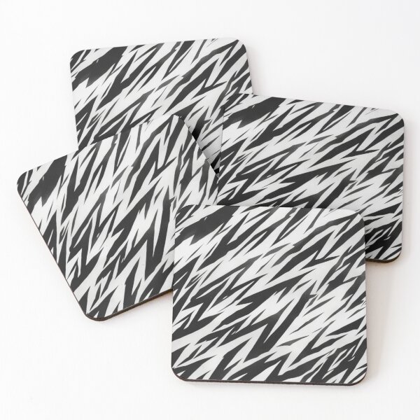 Item preview, Lightning bolts striking black and white pattern designed and sold by CoolPixels.