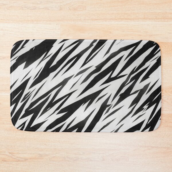 Item preview, Lightning bolts striking black and white pattern designed and sold by CoolPixels.
