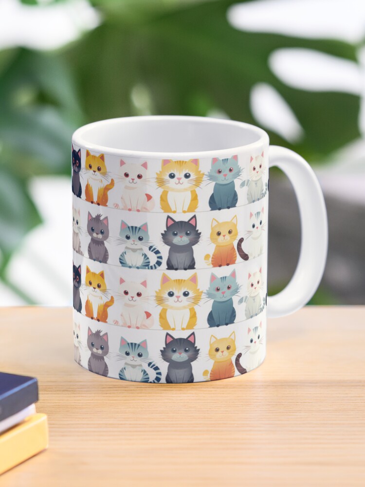 Taza gatos sentados | MuyBritish