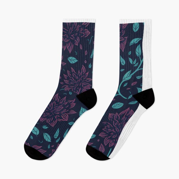 Item preview, purple flowers pattern   with green leaves designed and sold by Designfs.