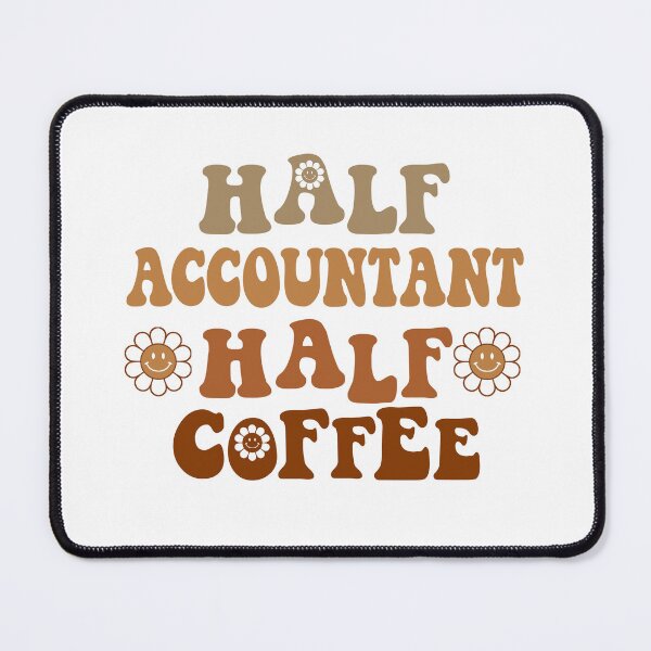 Item preview, Half Accountant Half Coffee | Funny Accountant Gift | Retro Groovy Accountant | Caffeine Lover designed and sold by Christina-grich.