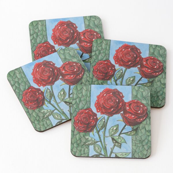 Item preview, Three Red Roses. Watercolor on 30x40cm watercolor paper. designed and sold by crowleyronan123.