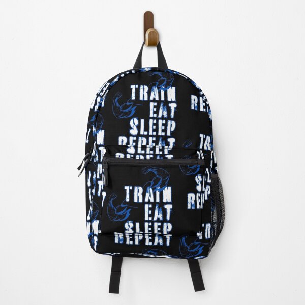 Artikelvorschau, Train Eat Sleep Repeat (blau) entworfen und verkauft von Martzart.