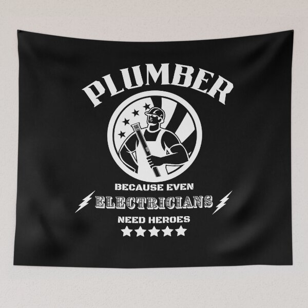 Item preview, Plumber Because Even Electricians Need Heroes designed and sold by BarvinWayne.