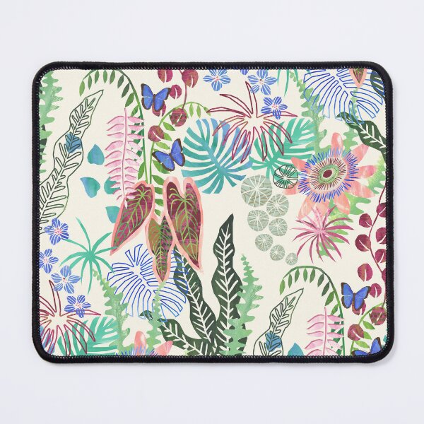 Item preview, Passion Flower Jungle Rainforest Flora Cream Background designed and sold by IonaShepherd.