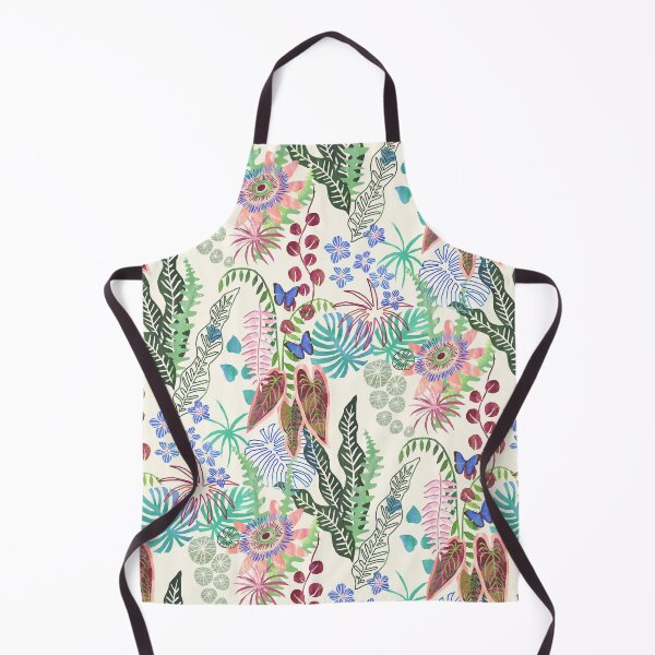 Item preview, Passion Flower Jungle Rainforest Flora Cream Background designed and sold by IonaShepherd.