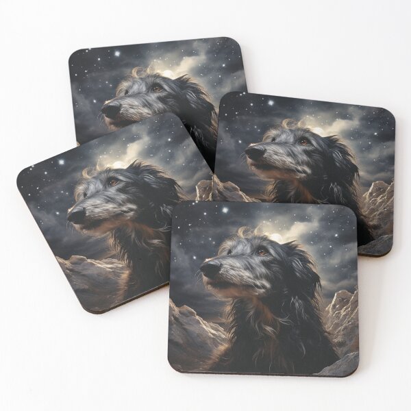 Item preview, Deerhound in the moon designed and sold by aghnadarragh.