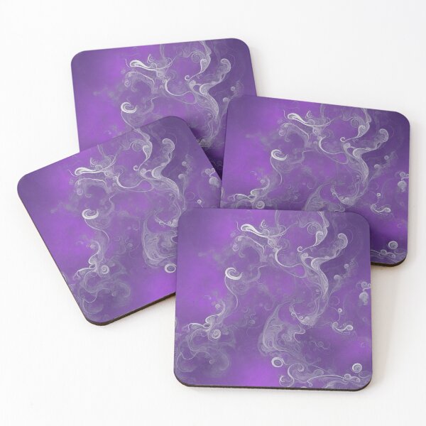 Item preview, Swirling lines dynamic shapes purple pattern designed and sold by CoolPixels.