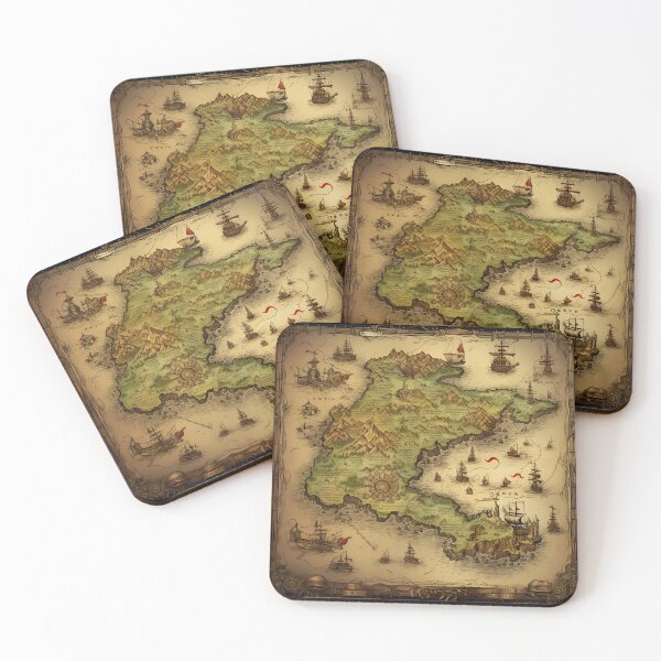 Item preview, Intricate Nautical Themed Treasure Map designed and sold by dcrc.