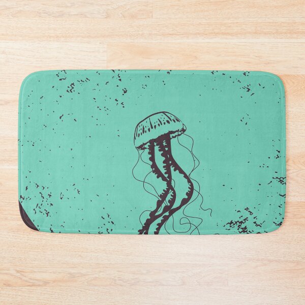 Item preview, Jellyfish Moves in round grunge shape - Animal Minimal Collection designed and sold by monkeybusiness.pt.