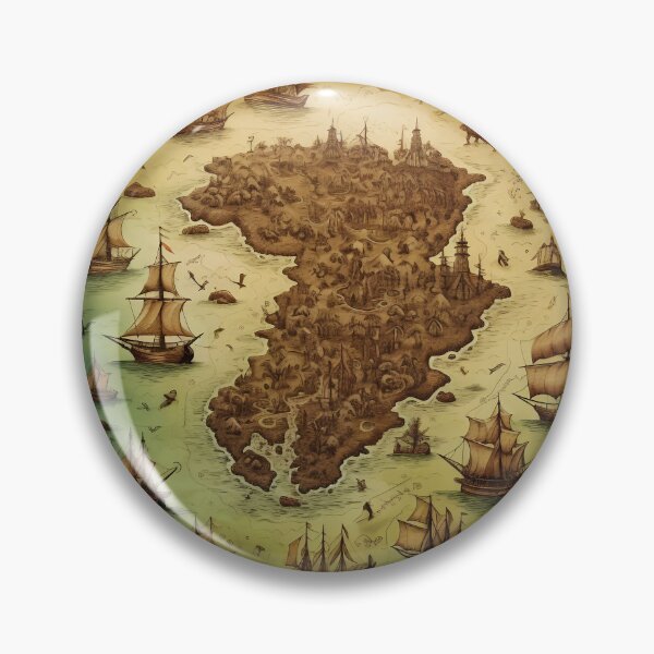 Item preview, Intricate Nautical Treasure Map designed and sold by dcrc.
