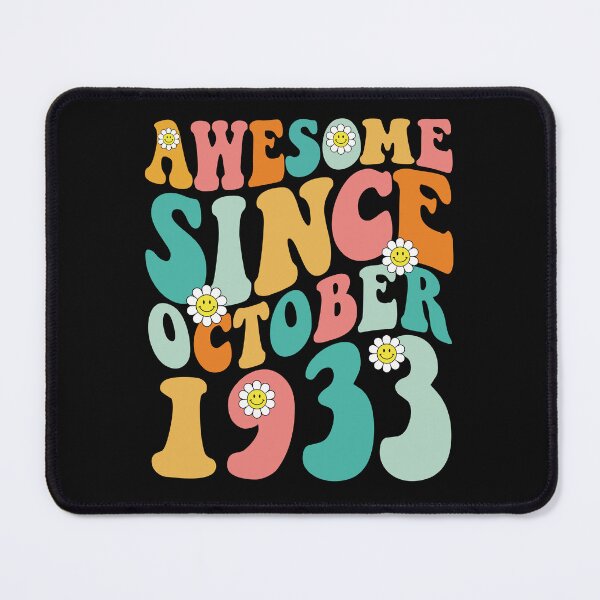 Item preview, Awesome Since October 1933 | Made In 1933 | Retro Groovy Birthday designed and sold by Christina-grich.