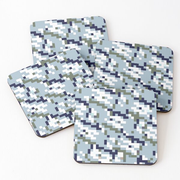 Item preview, Pastel Pixel Harmony: Geometric Elegance for Modern Preppy on Light Blue designed and sold by IraNiva.