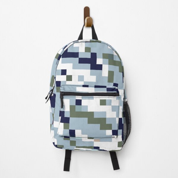 Item preview, Pastel Pixel Harmony: Geometric Elegance for Modern Preppy on Light Blue designed and sold by IraNiva.