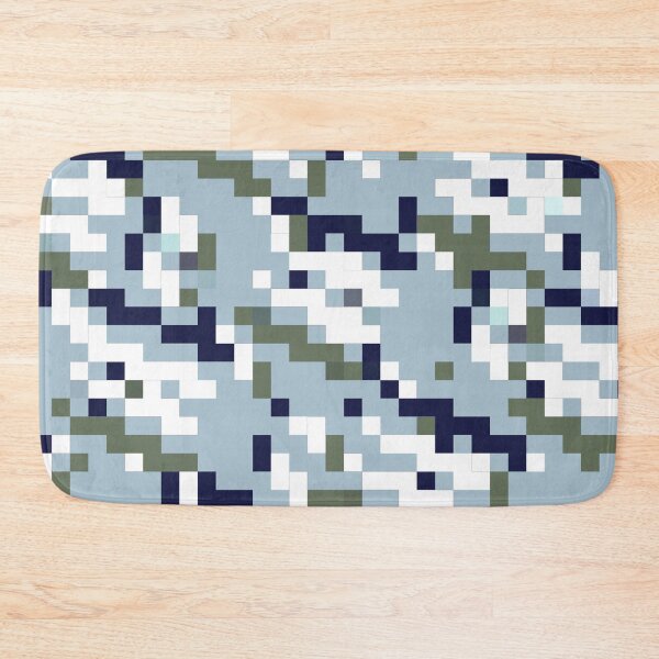 Item preview, Pastel Pixel Harmony: Geometric Elegance for Modern Preppy on Light Blue designed and sold by IraNiva.