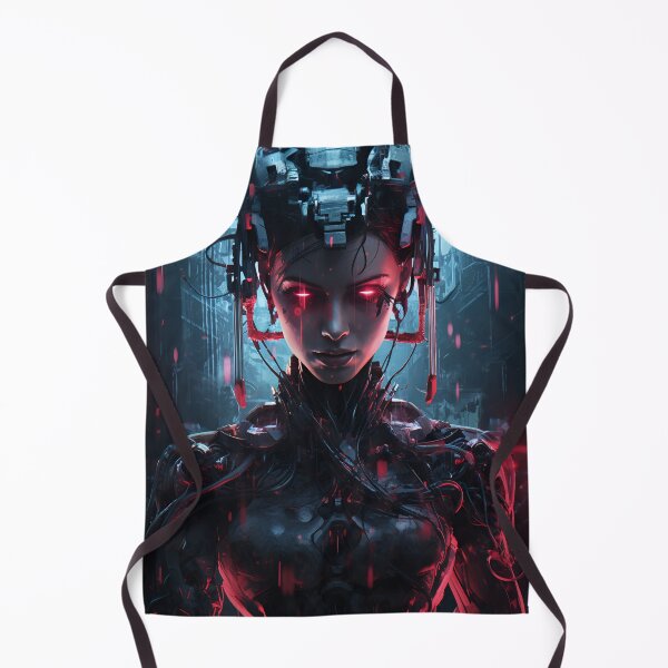 Item preview, Nerdy Cyborg Cyberpunk 4 designed and sold by Red Witch Art.