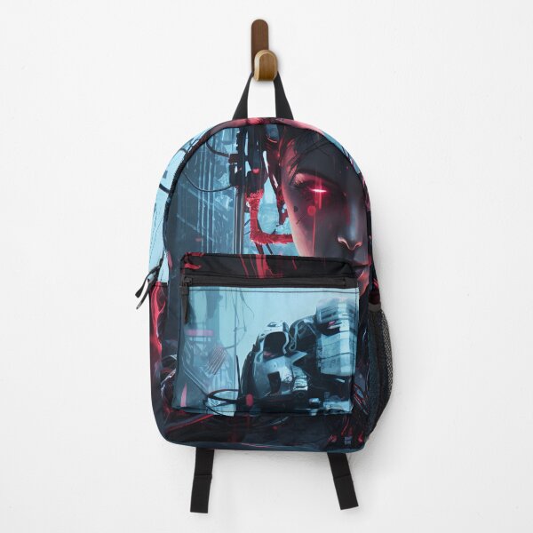 Item preview, Nerdy Cyborg Cyberpunk 4 designed and sold by Red Witch Art.
