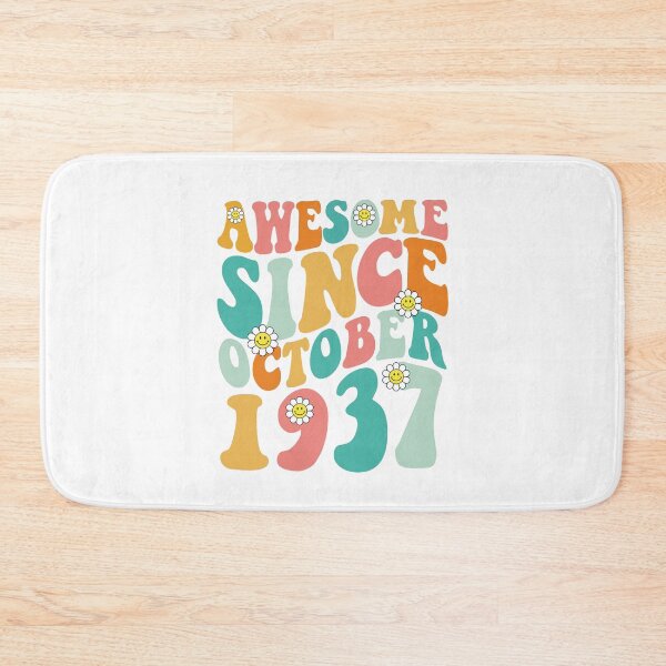 Item preview, Awesome Since October 1937 | Made In 1937 | Retro Groovy Birthday designed and sold by Christina-grich.