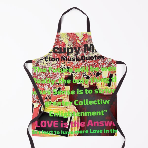Item preview, Pixel Map Art, Occupy Mars, Elon Musk Quotes designed and sold by SoulArtSara.