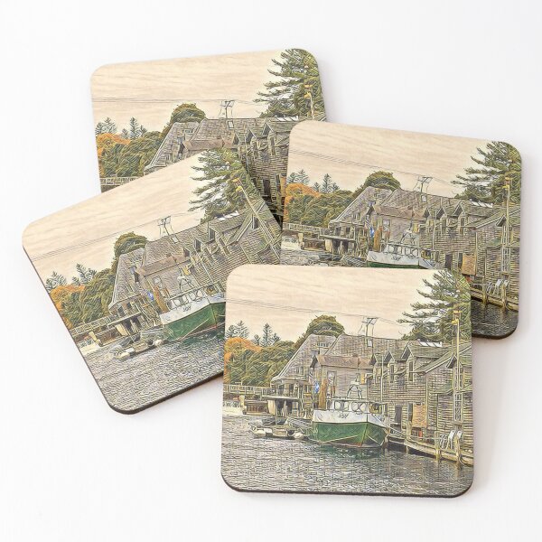 Item preview, Fishing Town Sketch designed and sold by Theresa Wheatley.