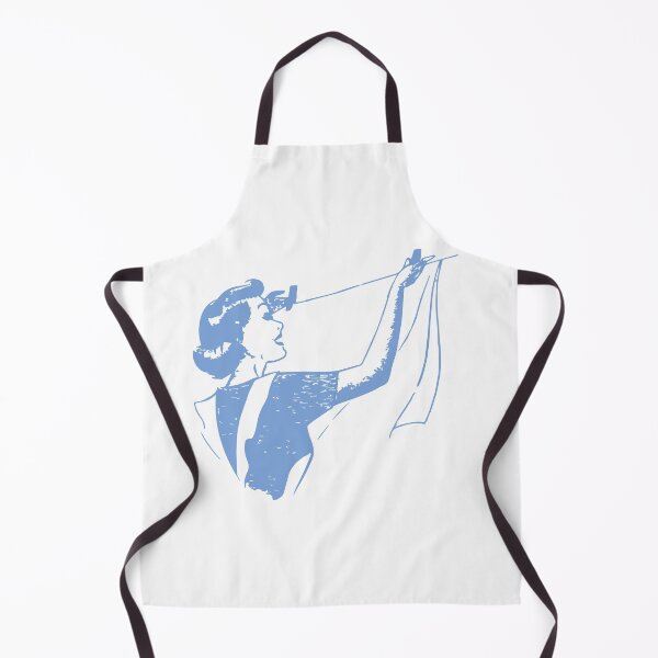 Item preview, woman hangs clothes after washing housewife housework comfort retro style designed and sold by ElenaPost.