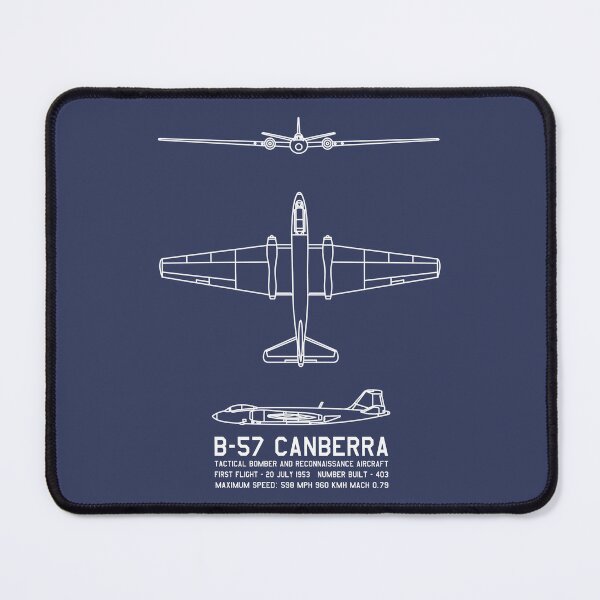 Item preview, B-57 Canberra American Plane Blueprints Infographic designed and sold by MilitaryMart.