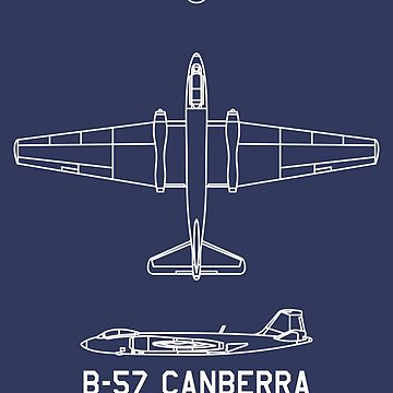 Martin B-57 Jet Powered Bomber Plane Vintage Postcard Canberra