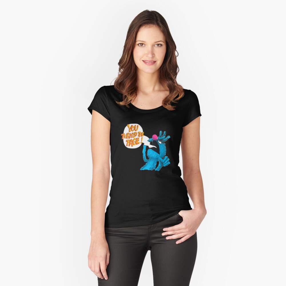 Retro The Monster at The end of This Book Fitted V-Neck T-Shirt