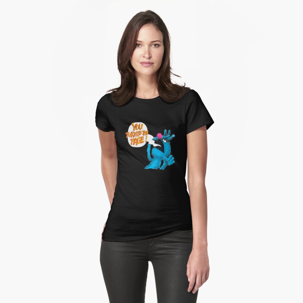 Retro The Monster at The end of This Book Fitted V-Neck T-Shirt