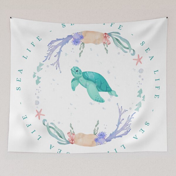 Artikelvorschau, „SEALIFE“ Schildkrötendruck entworfen und verkauft von PrintPallete.