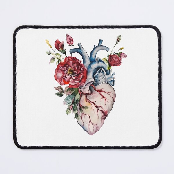 Item preview, Cutout - Aquarelle Amour: Vintage Blooming Heart Botanics designed and sold by EmeraldeaArt.