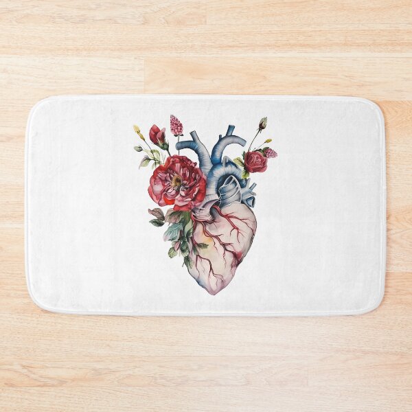 Item preview, Cutout - Aquarelle Amour: Vintage Blooming Heart Botanics designed and sold by EmeraldeaArt.
