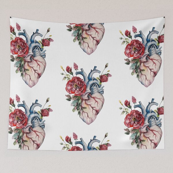 Item preview, Cutout - Aquarelle Amour: Vintage Blooming Heart Botanics designed and sold by EmeraldeaArt.
