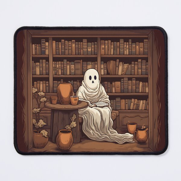 Item preview, Ghost Trying To Finish Her TBR List designed and sold by RetroPrints.