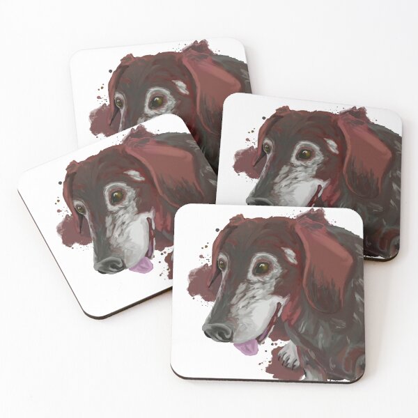 Item preview, Old dachshund - dog portrait designed and sold by Antiope33.