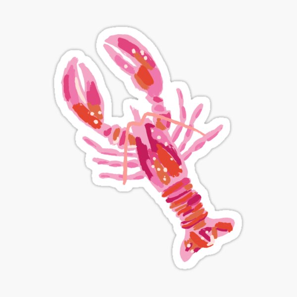 Item preview, cute pink colorful lobster designed and sold by liezul.