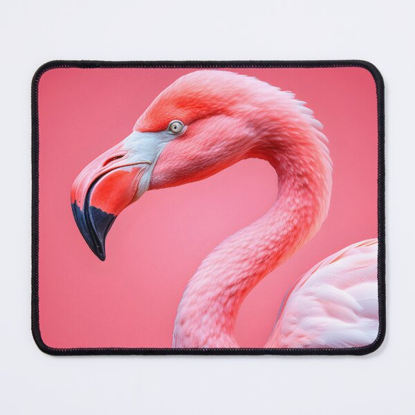 Item preview, Flamingo portrait on pink background. designed and sold by DesignAstur.